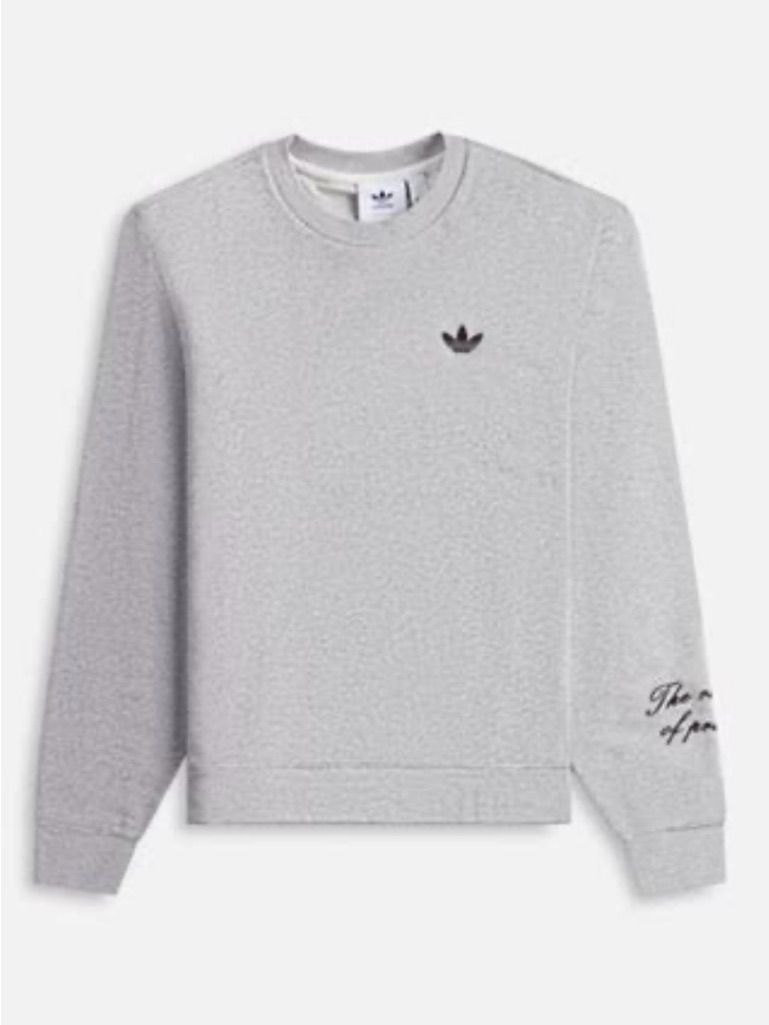 Wales Bonner Gray Adidas Originals Edition Crew Sweatshirt